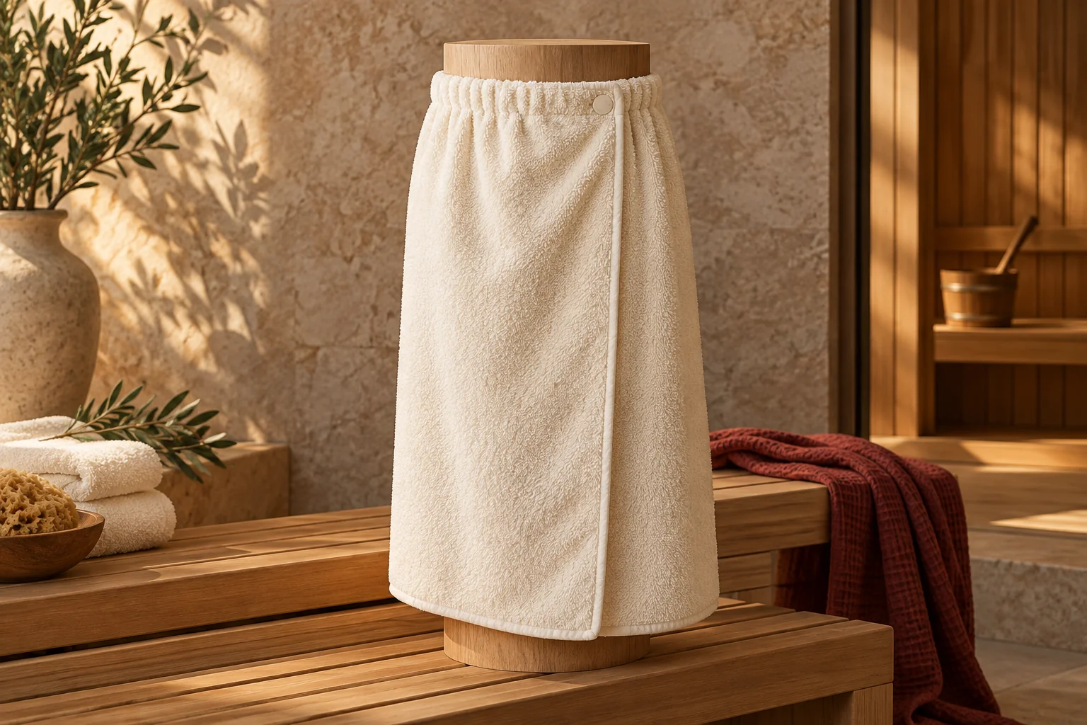 Sauna wraps — illustrative product visual
