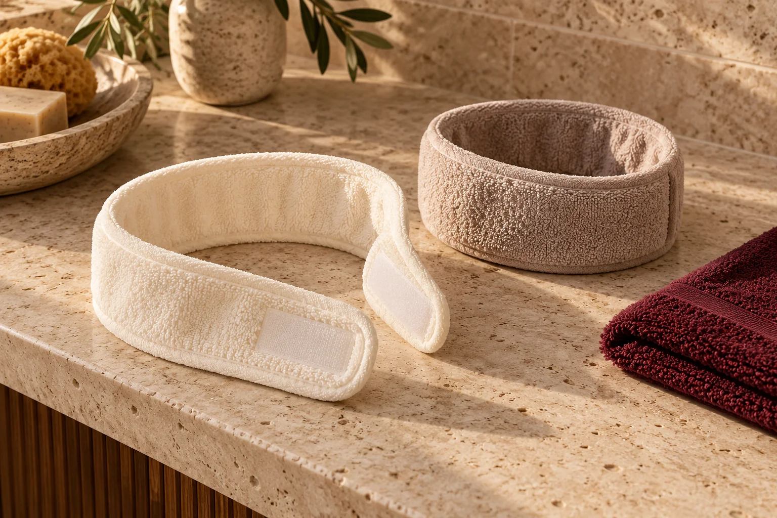 Spa headbands — illustrative product visual